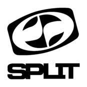 Split Logo Black and White