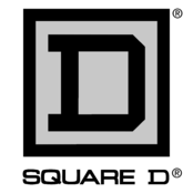 Square D Logo Black and White