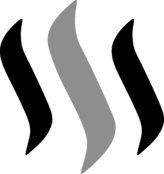 Steem (STEEM) Logo Black and White