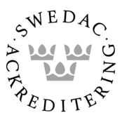 Swedac Ackreditering Logo Black and White