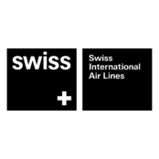 Swiss International Air Lines Logo Black and White