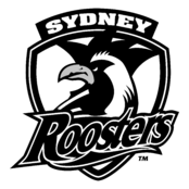 Sydney Roosters Logo Black and White