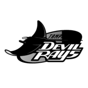 Tampa Bay Devil Rays Logo Black and White (3)