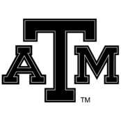 Texas A&M Aggies Logo Black and White