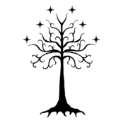The Lord of the Rings Logo Black and White
