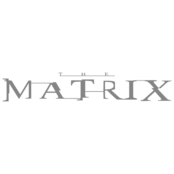 The Matrix Logo Black and White
