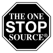 The One Stop Source Logo Black and White