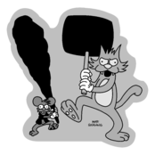 The Simpsons Logo Black and White (1)