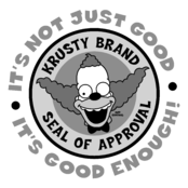 The Simpsons Logo Black and White