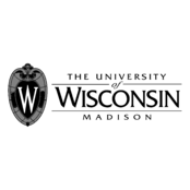The University of Wisconsin Madison Logo Black and White