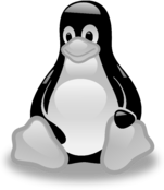 Tux Logo Black and White