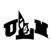 ULM Athletics Logo Black and White