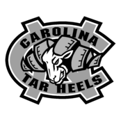 UNC Tar Heels Logo Black and White (2)