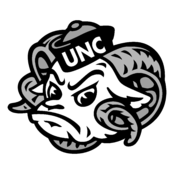 UNC Tar Heels Logo Black and White (3)