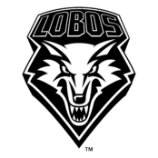 UNM Lobos Logo Black and White