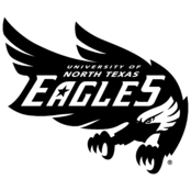 UNT Mean Green Logo Black and White