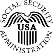 US Social Security Administration Logo Black and White