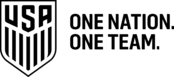 USA One Nation. One Team Logo Black and White