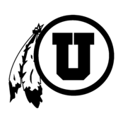 Utah Utes Logo Black and White