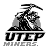 UTEP Miners Logo Black and White