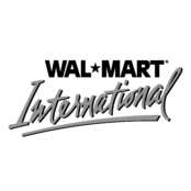 Wal Mart International Logo Black and White