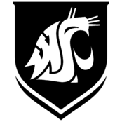 Washington State Cougars Logo Black and White (1)