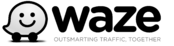Waze Logo Black and White