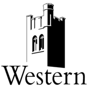 Western Ontario University Logo Black and White