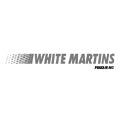 White Martins Logo Black and White