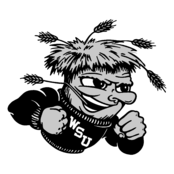 Wichita State Shockers Logo Black and White