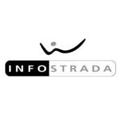 Wind Infostrada Logo Black and White