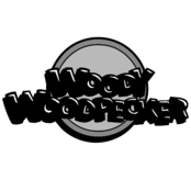 Woody Woodpecker Logo Black and White