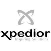 Xpedior Logo Black and White