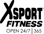 Xsport Fitness Logo Black and White