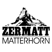 Zermatt Matterhorn Logo Black and White